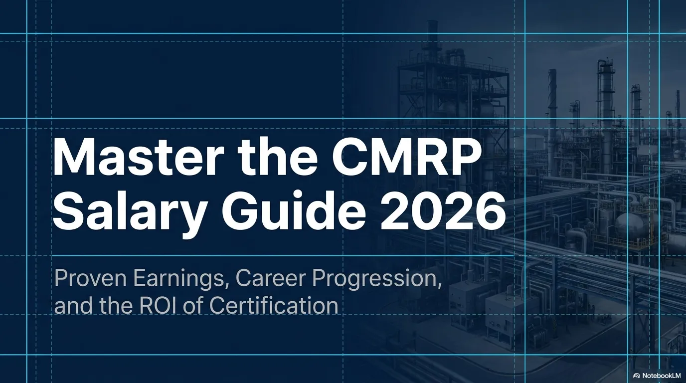 CMRP Certification Salar Complete guide to Certified Maintenance and Reliability Professional (CMRP) certification salary and career benefits in 2026.