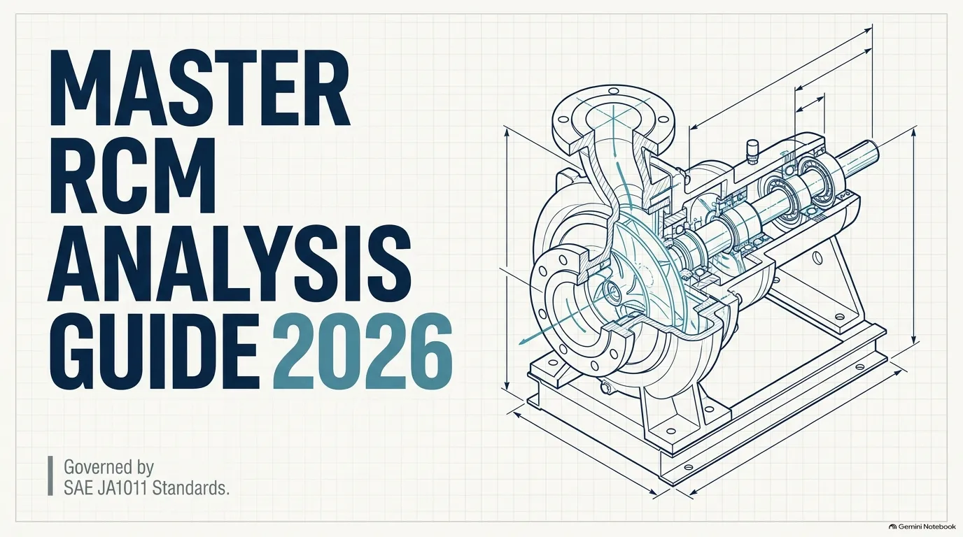 Complete guide cover for RCM Analysis process and SAE JA1011 7-question methodology.