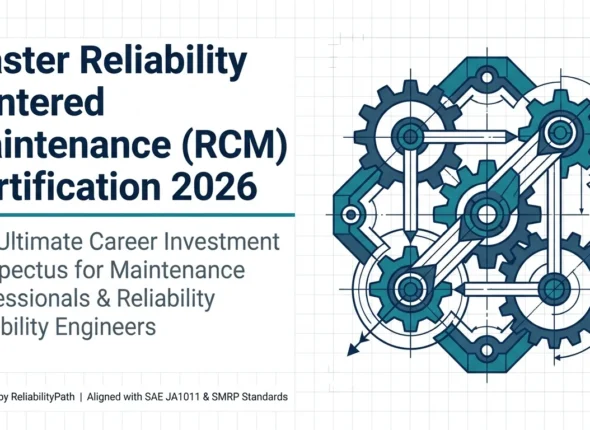 Comprehensive cover guide for Reliability Centered Maintenance (RCM) certification per SAE JA1011 standards.