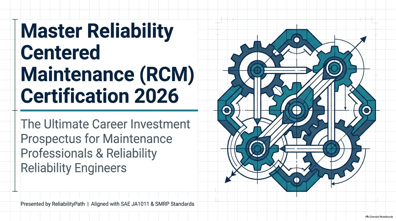Comprehensive cover guide for Reliability Centered Maintenance (RCM) certification per SAE JA1011 standards.