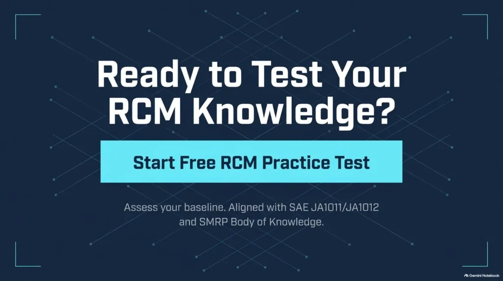 Plain-English cover guide for Reliability Centered Maintenance (RCM) based on SAE JA1011 standards.