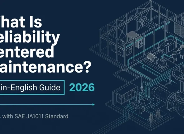 Plain-English cover guide for Reliability Centered Maintenance (RCM) based on SAE JA1011 standards.